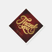 Eenvoudige Elegante  DANK U bruiloft Servet (Hoek)