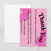Eenvoudige Elegante Dankkaart Aangepaste Tekst Bedankkaart (Voorkant / Achterkant)