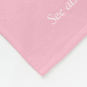 Eenvoudige Elegante Definitie Neef Roze Fleece Deken (Hoek)