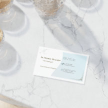 Eenvoudige elegante dermatoloog afspraak kaart