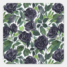 Eenvoudige elegante donkere rozenprint