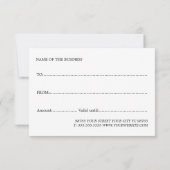 Eenvoudige elegante donkergrijze goudhartschoonhei (Achterkant)