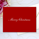 Eenvoudige elegante e-mailtekst voor prettig kerst briefkaart<br><div class="desc">Pas de tekst aan, en creëer gemakkelijk uw gepersonaliseerde briefkaart van Kerstmis. U kunt dit ONTWERP overdragen op andere Zazzle producten en het aanpassen om de meeste Zazzle punten te passen. De standaard design van Studio worden gemaakt in high-resolution vectorgrafiek voor een professionele druk. Dank u voor het kiezen van...</div>