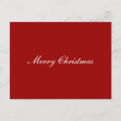 Eenvoudige elegante e-mailtekst voor prettig kerst briefkaart (Voorkant)