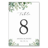 Eenvoudige elegante elegyptusbladeren kaart (Achterkant)