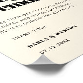 Eenvoudige, elegante en kerkelijke bruiloft zonder poster (Hoek)