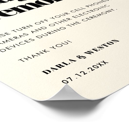 Eenvoudige, elegante en kerkelijke bruiloft zonder poster (Hoek)