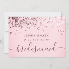 Eenvoudige Elegante Esthetische Glitter mijn bruid Kaart