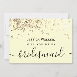 Eenvoudige Elegante Esthetische Glitter mijn bruid Kaart