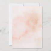 Eenvoudige Elegante Esthetische Waterverf bruiloft Kaart (Achterkant)