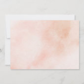 Eenvoudige Elegante Esthetische Waterverf mijn bru Kaart (Achterkant)