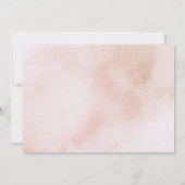 Eenvoudige Elegante Esthetische Waterverf mijn bru Kaart (Achterkant)