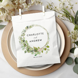 Eenvoudige, elegante eucalyptus bedankzakje