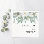 Eenvoudige elegante eucalyptusservetten servet