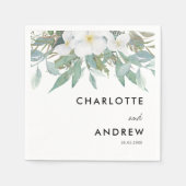 Eenvoudige elegante eucalyptusservetten servet (Voorkant)