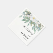 Eenvoudige elegante eucalyptusservetten servet (Hoek)