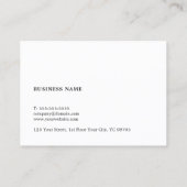 Eenvoudige Elegante Faux Stone Texture advocaat bi Visitekaartje (Achterkant)