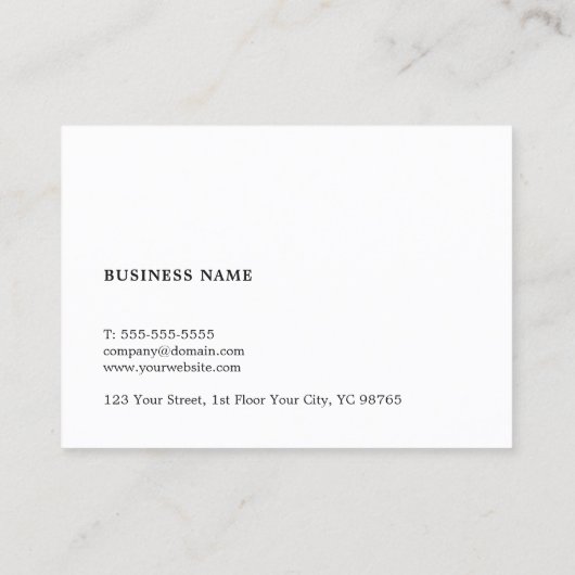 Eenvoudige Elegante Faux Stone Texture advocaat bi Visitekaartje (Achterkant)