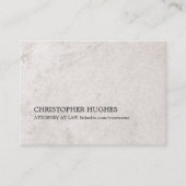 Eenvoudige Elegante Faux Stone Texture advocaat bi Visitekaartje (Voorkant)
