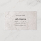 Eenvoudige Elegante Faux Stone Texture advocaat bi Visitekaartje (Achterkant)