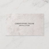 Eenvoudige Elegante Faux Stone Texture advocaat bi Visitekaartje (Voorkant)