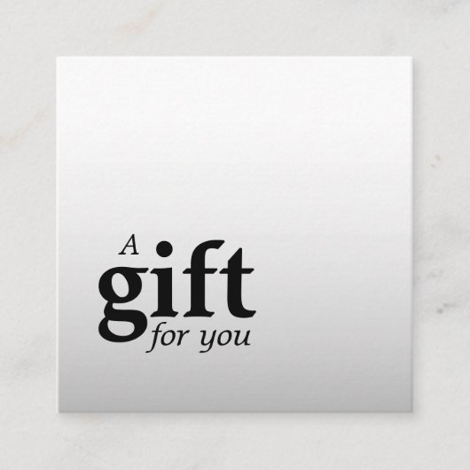 Eenvoudige Elegante Faux Zilveren Schoonheid Salon Vierkante Visitekaartje (Voorkant)