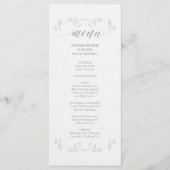 Eenvoudige elegante Floral Menu (Voorkant)