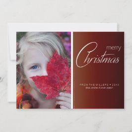 Eenvoudige Elegante Foto bewerkbare Feestdagen Feestdagenkaart