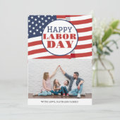 Eenvoudige Elegante Foto Gelukkige Dag van de Arbe (Staand voorkant)