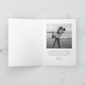 Eenvoudige Elegante Foto Moderne Kerstmis Feestdagen Kaart (Binnen)