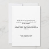 Eenvoudige elegante foto save the date (Achterkant)