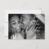 Eenvoudige Elegante Foto Save the Date Kaart (Voorkant)