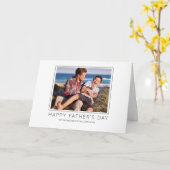 Eenvoudige elegante foto Vaderdag Kaart (Gele Bloem)
