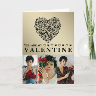 Eenvoudige Elegante Foto Valentijnsdag Kaart