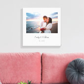 Eenvoudige Elegante Foto van Koppel Canvas Afdruk (Insitu (Woonkamer))