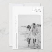 Eenvoudige Elegante Foto Wedding Boho Save The Date (Voorkant)