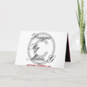 eenvoudige elegante fotokaarten kaart (Achterkant)