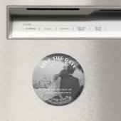 Eenvoudige elegante foto's Weddenschap Modern Blac Magneet (Insitu (Vaatwasser))