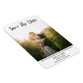 Eenvoudige elegante foto's Weddenschap Modern Whim Magneet (Rechterzijde)