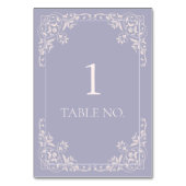 Eenvoudige elegante Franse Lila  grens Kaart (Achterkant)