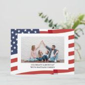 Eenvoudige Elegante Gelukkige Dag van de Arbeid Fo (Staand voorkant)