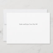 Eenvoudige Elegante Gelukkige Dag van de Arbeid Fo (Achterkant)