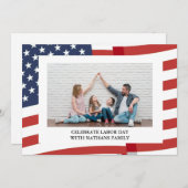 Eenvoudige Elegante Gelukkige Dag van de Arbeid Fo (Voorkant / Achterkant)