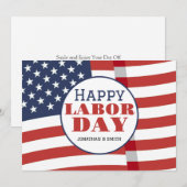 Eenvoudige Elegante Gelukkige Dag van de Arbeid me (Voorkant / Achterkant)