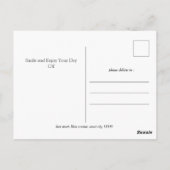 Eenvoudige Elegante Gelukkige Dag van de Arbeid me Briefkaart (Achterkant)