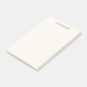 Eenvoudige elegante gepersonaliseerde lerarennota post-it® notes (Schuin)