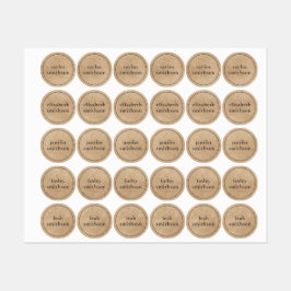 Eenvoudige Elegante Geslacht Neutrale Voeg Uw Naam Labels