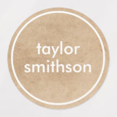 Eenvoudige Elegante Geslacht Neutrale Voeg Uw Naam Labels (Design 1)