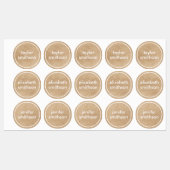 Eenvoudige Elegante Geslacht Neutrale Voeg Uw Naam Labels (Vel)