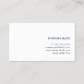 Eenvoudige Elegante getextureerde lichtblauwe cons Visitekaartje (Achterkant)